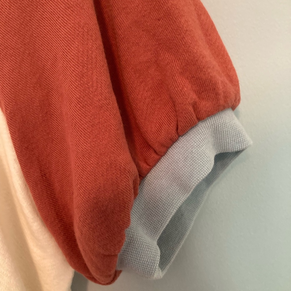 Madewell Colorblock Short Sleeve Sweatshirt Size S - Picture 4 of 7